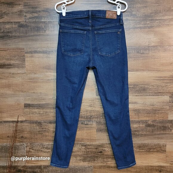 Madewell Jeans 27 High Rise 10" Skinny Hayes Wash F4684 Tummy Control Stretch - Picture 2 of 12
